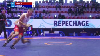 63 kg Repechage #2 - Michal Tracz, Poland vs StefanRoger Clement, France