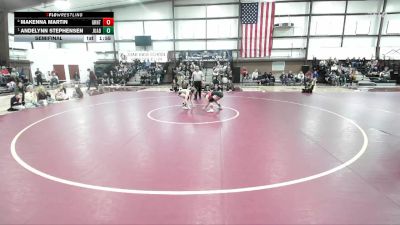 110 lbs Semifinal - Andelynn Stephensen, Juab vs MaKenna Martin, Grantsville