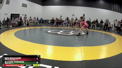 85 lbs Round 4 (6 Team) - Blayden Thompson, Rebellion vs Nick Beauchamp, Indiana Outlaws