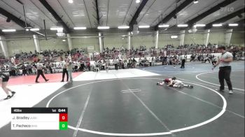 46 lbs Quarterfinal - Jacob Bradley, Juggernaut Wrestling Club vs Tazio Pacheco, Brighton Wrestling