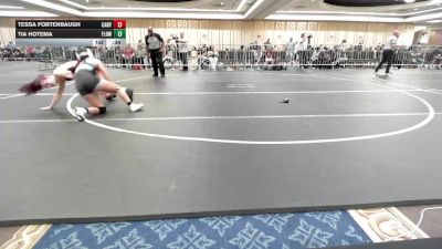 109 lbs Consi Of 8 #2 - Tessa Fortenbaugh, Canyon HS vs Tia Hotema, Flow Academy HI