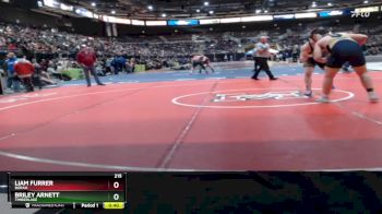 215 lbs Cons. Round 2 - Liam Furrer, Borah vs Briley Arnett, Timberlake