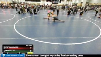 126 lbs Cons. Round 8 - Christian Chavez, IL vs Isaiah Miller, AZ
