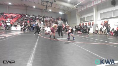 100 lbs Consi Of 4 - Sam Satterfield, Tulsa Blue T Panthers vs James Malone, Cleveland Takedown