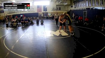 285 lbs Cons. Semi - Matthew Chess, Commodore Perry Hs vs Holden Fischer, Avella Area Hs