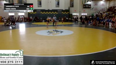 114 lbs Quarterfinal - Emma White, North Hunterdon vs Annabelle Toye, Delaware Valley Regional