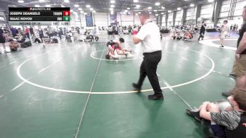 126 lbs Round Of 16 - Joseph DeAngelo, Triumph Elite vs Isaac Novod, Doughboy Black
