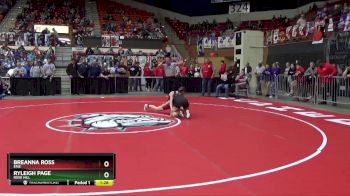 110 lbs Quarterfinal - Breanna Ross, Erie vs Ryleigh Page, Rose Hill