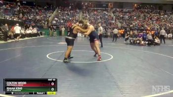 2A 285 lbs Quarterfinal - Isaiah King, Jay M. Robinson vs Colton Wood, Providence Grove