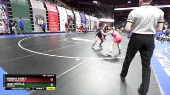 130 Class 1 lbs Cons. Round 1 - Kendra Baker, Central (Park Hills) vs Riah Wigfall, Hannibal