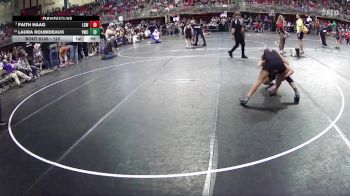 120 lbs Quarterfinal - Faith Haag, Lincoln Girls Wrestling vs Laura Roubideaux, Valentine Wrestling Club
