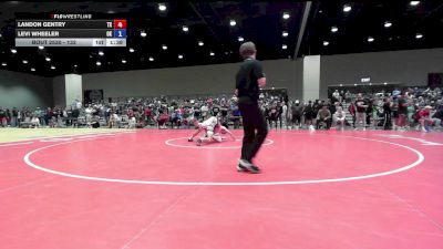 132 lbs Cons. Round 4 - Landon Gentry, TX vs Levi Wheeler, OK