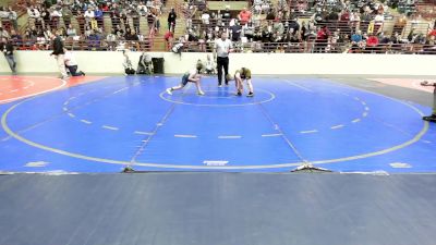 70 lbs Rr Rnd 1 - Jameson Bramlett, Junior MatDogs Wrestling vs Jon-Caiden Byess, Grizzly Wrestling Club