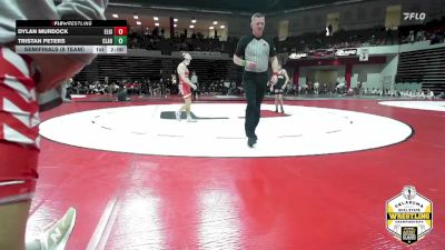 106 lbs Semifinals (8 Team) - Tristan Peters, CLAREMORE vs Dylan Murdock, ELGIN