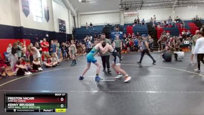 136 lbs Round 2 - Preston Vacari, Cane Bay Cobras vs Kenny Brugger, White Knoll Youth Wrestling