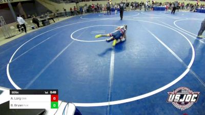 90 lbs Consi Of 16 #2 - Axel Lorg, Oklahoma Wrestling Academy vs Brodee Bryan, Plainview Youth Wrestling Club