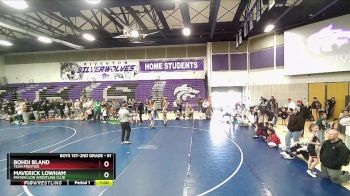 61 lbs Champ. Round 1 - Maverick Lowham, Payson Lion Wrestling Club vs Bohdi Bland, Team Prestige