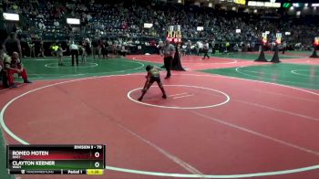 70 lbs Quarterfinal - Clayton Keener, WAD1 vs Romeo Moten, OHC1
