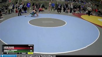 100 lbs Cons. Semi - Paisley Conway, Newberg Mat Club vs Jayse Evans, Glendale Mat Club