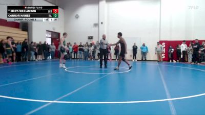 157 lbs Champ. Round 1 - Miles Williamson, Lawrence Central Bears vs Connor Haines, Valparaiso