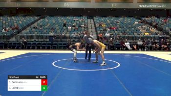 141 lbs 5th Place - Chase Zollmann, Wyoming vs Brody Lamb, Northern Colorado