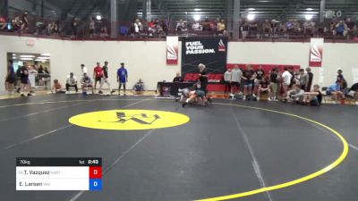 70 kg Consi Of 64 #1 - Tyler Vazquez, Njrtc vs Elijah Larsen, Viking Wrestling Club (IA)