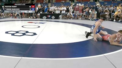 100 lbs Cons. Rd Of 32 - Paxton Terry, Nebraska vs Reese Babcock, Illinois