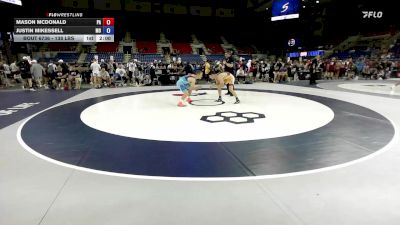 138 lbs Cons. Rd Of 64 - Mason McDonald, PA vs Justin Mikessell, MO