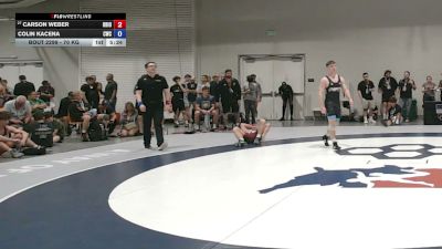 70 kg Cons. Sub-rd Of 32 - Carson Weber, Ohio vs Colin Kacena, Chippewa Wrestling Club