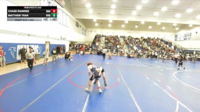 132 lbs Champ. Round 3 - Matthew Tran, Villa Park High School vs Chase Ramirez, El Dorado High School
