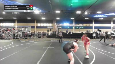 116 lbs Consi Of 32 #2 - Isabella Frost, Northview vs Karmen Gerlach, Red Mountain WC