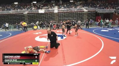 77 lbs Semifinal - Marcos Ruiz, Top Of The Rock Wrestling Club vs Santiago Acebo, Riverton USA Wrestling