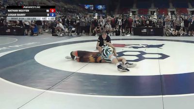 132 lbs Champ. Rd Of 128 - Nathan Nguyen, Washington vs Logan Barry, Rhode Island