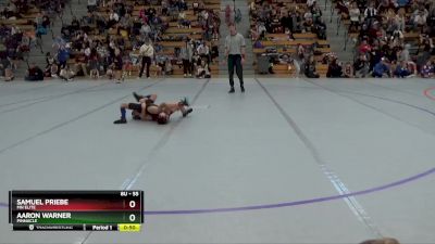 55 lbs Quarterfinal - Samuel Priebe, MN Elite vs Aaron Warner, Pinnacle