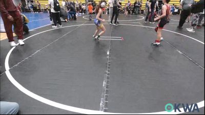 67 lbs 3rd Place - Boone Hayes, Weatherford Youth Wrestling vs Blaine Backus, Newkirk Takedown Club