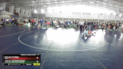 77 lbs Cons. Round 5 - Colin Lewandowski, Black Fox Wrestling Academy vs Dylan Stubbs, Utah