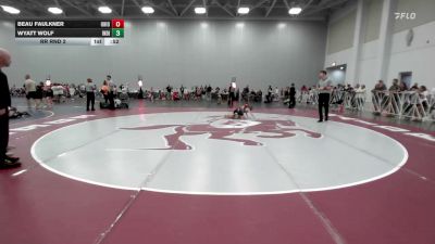 56 lbs Rr Rnd 2 - Beau Faulkner, Ohio Titan Blue - EL vs Wyatt Wolf, Indiana Outlaws Red - EL