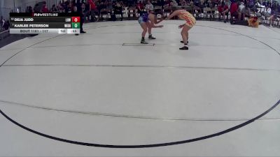 117 lbs Cons. Round 3 - Deja Judd, LGW vs Karlee Peterson, Nebraska City Wrestling Club