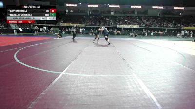 160 lbs Quarterfinal - Levi Burrell, Utah Tech vs Natalie Venable, Tarleton State