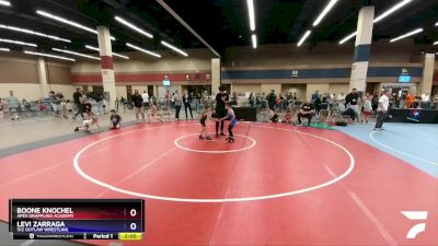 53 lbs Quarterfinal - Boone Knochel, Apex Grappling Academy vs Levi Zarraga, 512 Outlaw Wrestling