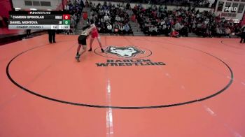 132 lbs Champ. Round 1 - Camden Spiniolas, Woodstock (MARIAN) vs Daniel Montoya, Joliet (WEST)