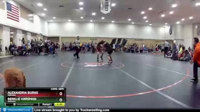 95 lbs Cons. Semi - Alexandria Burns, Indiana vs Berklie Hardman, Indiana