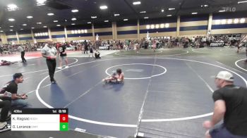 43 lbs Consi Of 8 #1 - Kane Ragsac, Rochester WC vs Oaken Lorance, Empire WC