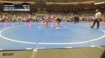 100 lbs Round Of 32 - Kade Church, Skiatook Youth Wrestling vs Riggs Claflin, Hawk