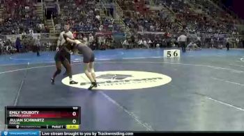 100 lbs 5th Place Match - Emily Youboty, Bismarck Legacy vs Jillian Schwartz, Mandan