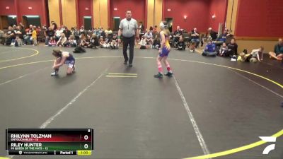 76 lbs Round 4 (6 Team) - Rhilynn Tolzman, Untouchables vs Riley Hunter, MI Queen Of The Mats