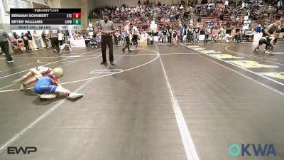 58 lbs Consi Of 4 - Benaiah Schubert, Chandler Takedown Club vs Bryer Williams, Locust Grove Youth Wrestling