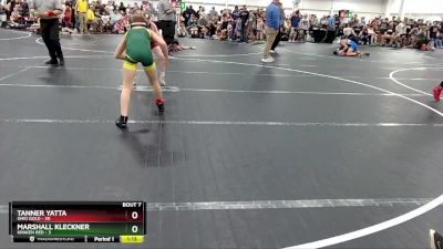 80 lbs Round 2 (8 Team) - Tanner Yatta, Ohio Gold vs Marshall Kleckner, Kraken Red