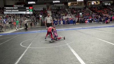 55 lbs Cons. Round 1 - Breckyn Tripp, Ellsworth County Kids Wrestling vs Sophia Graham, Rams