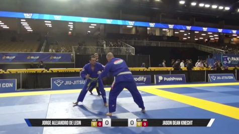 Jason Dean Knecht vs Jorge Alejandro De Leon 2026 Pan Jiu Jitsu IBJJF Championship